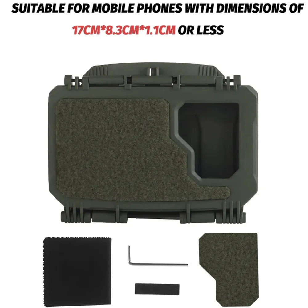 V2 PLUS Tactical Navigation Board  MOLLE Mobile Phone Box Hunting Vest Gear Ranger Green