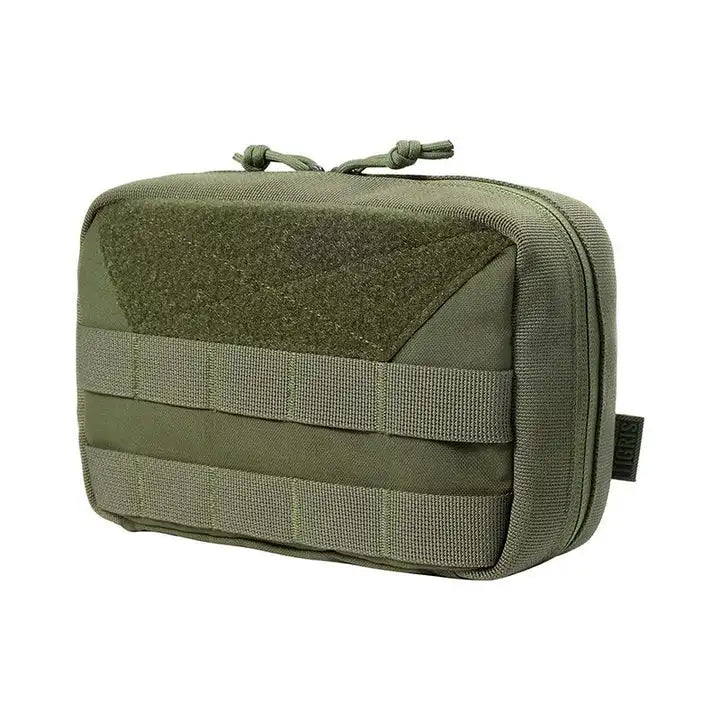 OneTigris MOLLE Pouch, Tactical Admin Pouch Belt EDC Tool Organizer Zippered Utility Waist Pack 7.5"x5"x2"