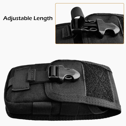 Tactical Double-Layer Phone Pouch Waist Bag EDC Tool Bag Vest Pouch Mobile Phone Bag Waterproof Sport Hunting Belt Travel Tools