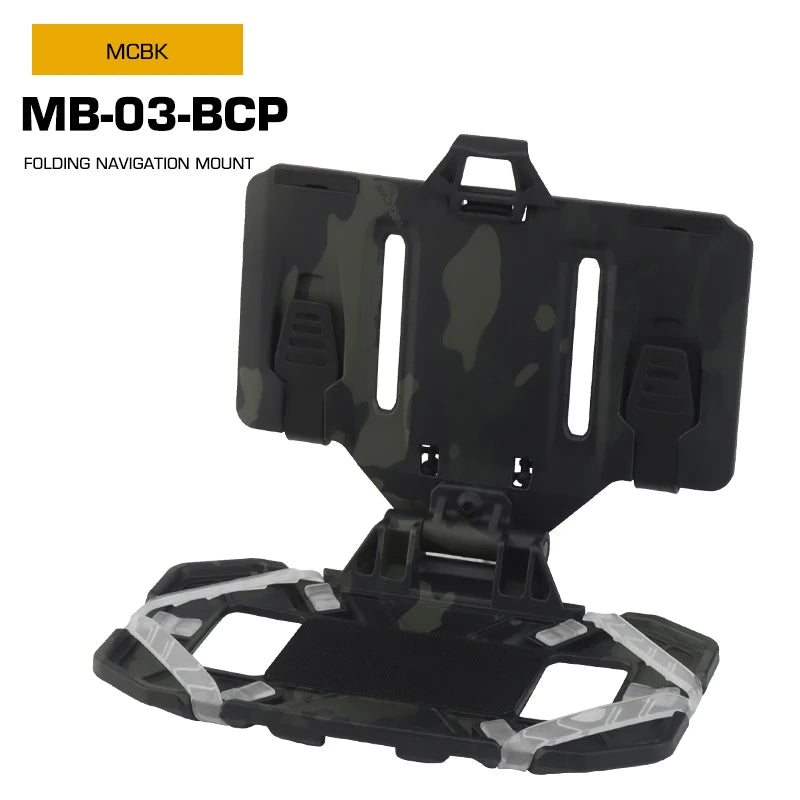 Tactical MOLLE Folded Navigation Board Mobile Phones Navigator Holder Map Chest Bag Admin Panel Hunting Vest Gear