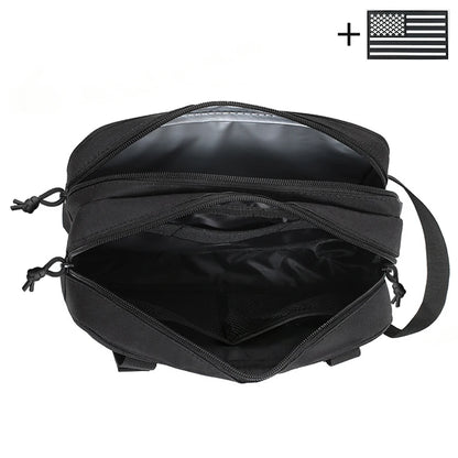 Multi layer travel storage bag, hand in hand to carry toiletries bag for outdoor travel, daily miscellaneous storage