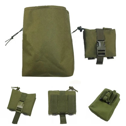 Foldable Molle Dump Pouch Utility Magazine Recovery Holster Outdoor EDC Storage Bag for Hunting Camping Tactical Gear