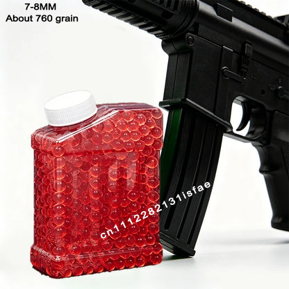 S2-Super Tough Squeezeproof Frosted Transparent EVA Pellets Uniform Full 50000Pcs 7-8mm 14+ Adult Wargame Spare Ammo