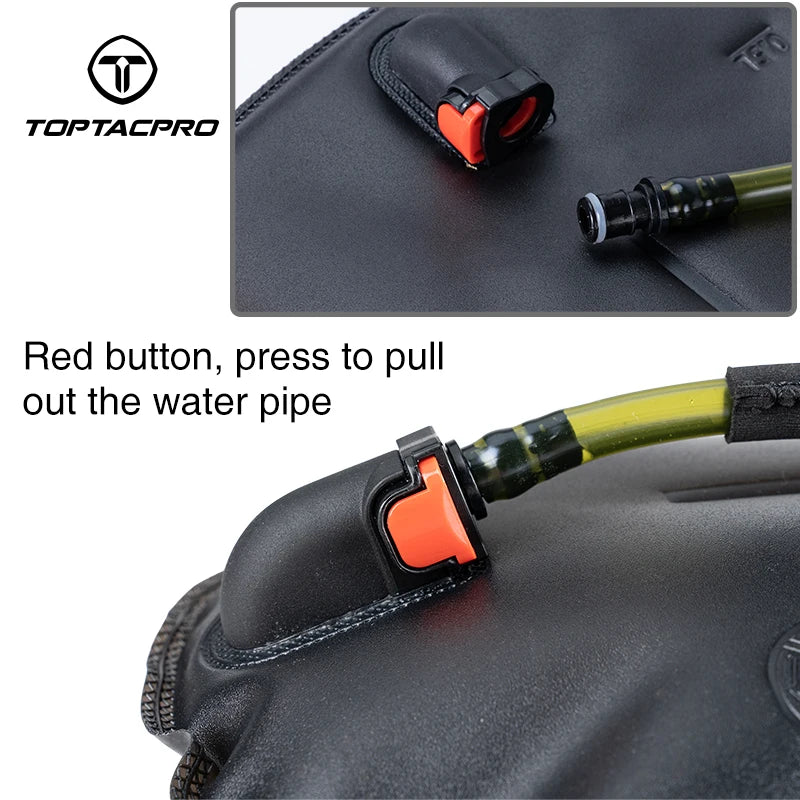 TOPTACPRO Tactical 2L Hydration Bladder Water Bag Foldable Outdoor Water Storage Bag 8908