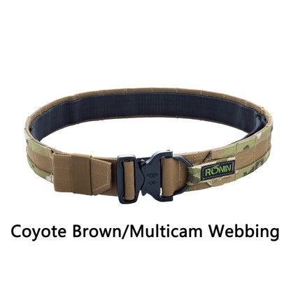 【1.5Inch  2 Inch】Ronin Style Belt Outdoor Hunting Double Layer  Belt Molle System