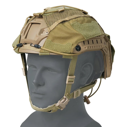 BOOIU Tactical Helmet Cloth with Battery Pouch for Helmet Outdoor Sport Hunting 500D Nylon CS Airsoft Helmet Cover Battery Pack