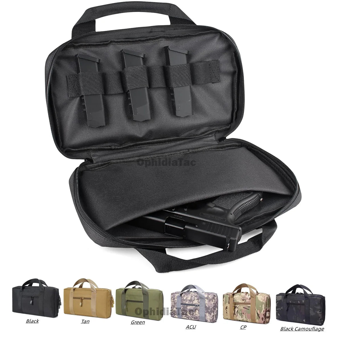 Gun Carrying Bag for Glock 17  M9 Universal Concealed Pistol Storage Bag Magazine Pouch Hunting Accessories