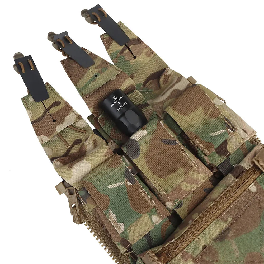 Tactical V5 FCPC Plate Carrier Back Panel Expansion Bag Supplement Sub-package Airsoft Triple Pouch Vest Accessories