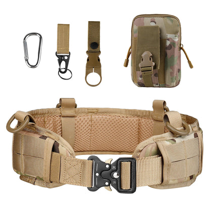 Tactical Padded Belt Airsoft CS Combat Molle Airsoft Belts Tactical Vest Duty Paintball Waist Belt War Game Hunting Accessories