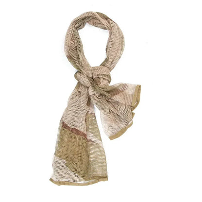 Tactical Mesh Breathbale Scarf Sniper Face Veil Camo Airsoft Hunting Cycling Hiking Neckerchief Mask Camouflage Outdoor Scarf