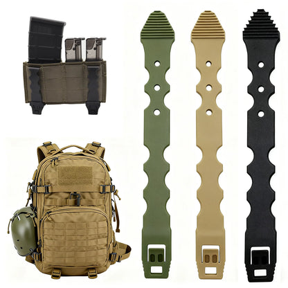 2pcs MOLLE Tactical Fixing Clip Outdoor Durable Quick Release Strip Fits For Magazine Pouch Backpack Vest Hunting Accessory