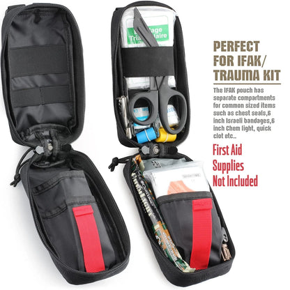 Tactical Medical Pouch MOLLE First Aid Bag IFAK Pouch Tourniquet Holder Thigh Bag with Tactical Thigh Rig Panel