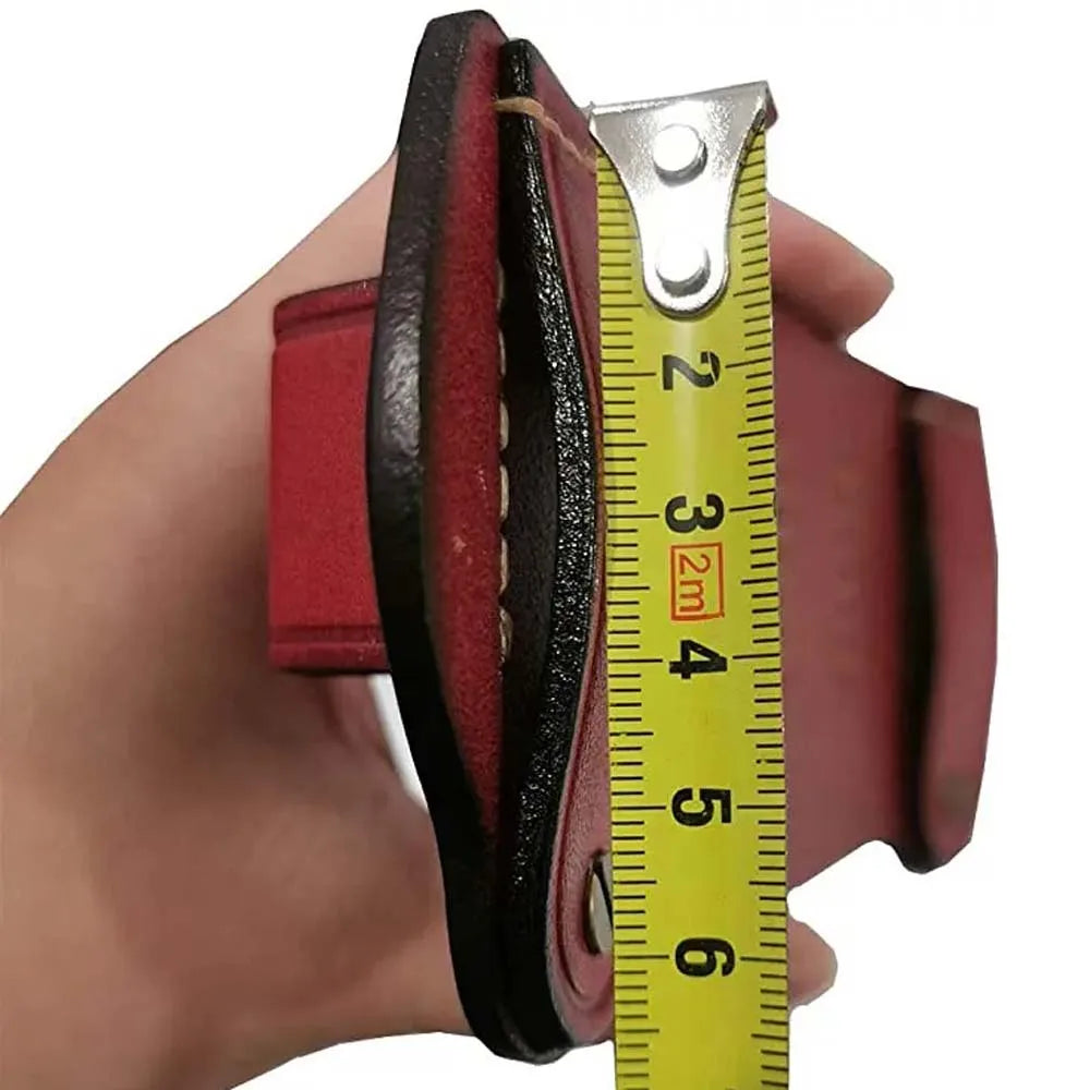 Tactical Cowhide Leather Hunting Magazine Pouch 12 Gauge 6 shot bullet storage bag Ammo Bag Shell Holder Cartridge Belt