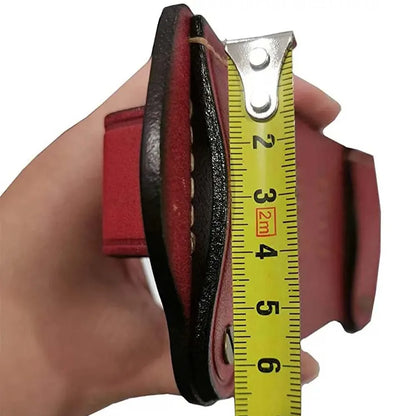 Tactical Cowhide Leather Hunting Magazine Pouch 12 Gauge 6 shot bullet storage bag Ammo Bag Shell Holder Cartridge Belt