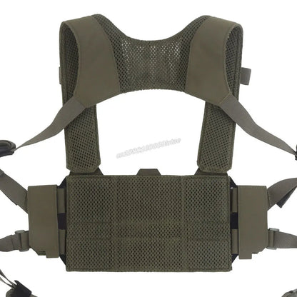 K Style Tactical Chest Rig Set with Triple Mag Pouch 2Nd Layer Admin Pouch Modular Field Strap KZ MOLLE Expansion Hunting Gear