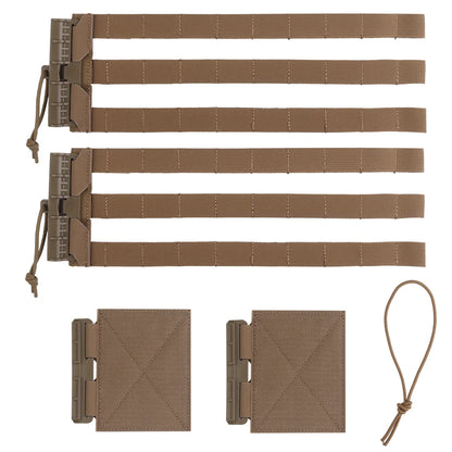 2Pcs Tactical Molle Quick Release Clasp LV119 AVS JPC SPC Hunting Airsoft Plate Carrier Vest  Cummerbund Molle Waist Belt