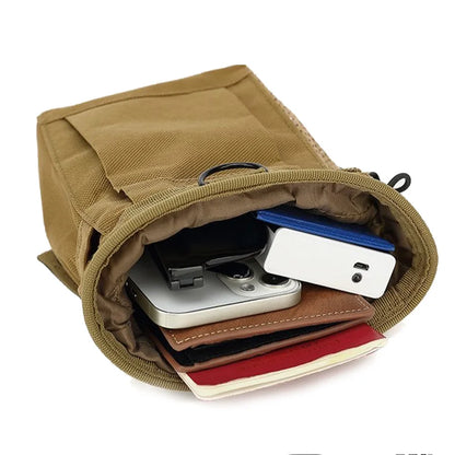 Outdoor new 3-5L camouflage MOLLE 600D nylon recyclable waist bag accessory bag garbage bag
