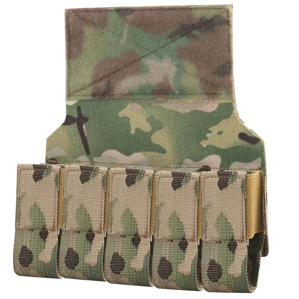 M203 Grenade Sub Pouch 5 Round 40MM Banger Hanger Chest Rig Abdominal Tactical Vest Plate Carrier Accessories