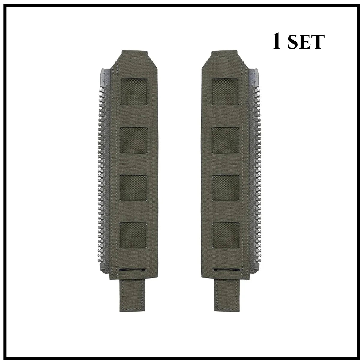 Tactical Back Panel Zipper MOLLE Adapter 500D Nylon Lightweight Versatile For Rear Pack Plate Carrier 3950 Vest Hunting Gear