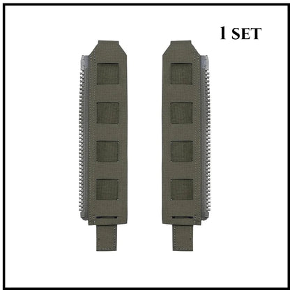 Tactical Back Panel Zipper MOLLE Adapter 500D Nylon Lightweight Versatile For Rear Pack Plate Carrier 3950 Vest Hunting Gear