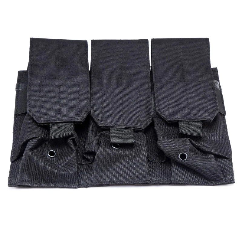 Utility Tactical MOLLE Magazine Pouches Triple&Double Shooting Mag Pouch Wargame Paintball 5.56/7.62 Mag Bag for M4 AR15 Ak47