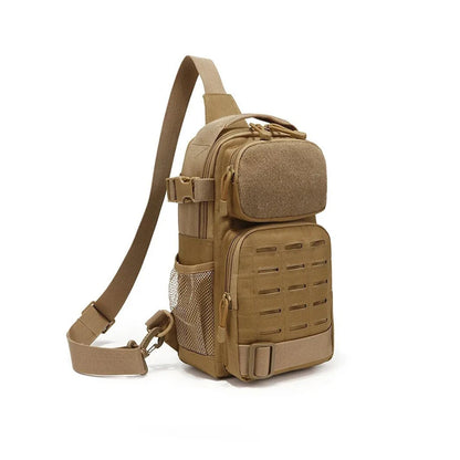 Outdoor Sports Sling Bag Shoulder Pack For Men, Molle Assault Range Daypack, Waterproof Solid Chest Bag For Traveling, Hiking