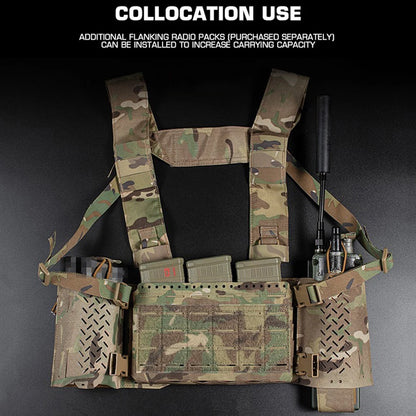 Tactical MK5 Chest Rig Molle SS MKV Micro Fight Chassis Placard 5.56 Triple Magazine Pouch Hunting Airsoft Chest Rig Vest Gear