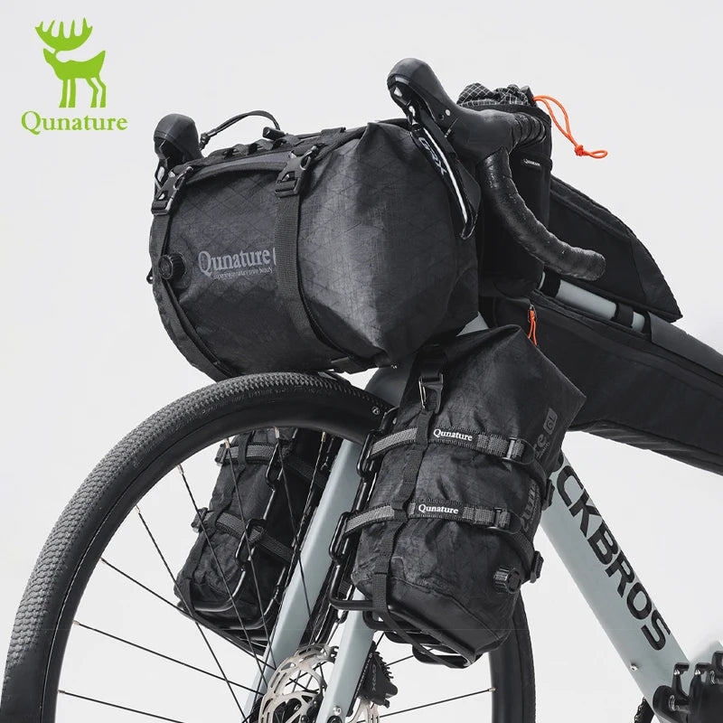 Qunature Upgraded Version 2.0 Bikepacking Bag Waterproof Compression Bag Lightweight Durable Road MTB Bike Travel Cycling Gear