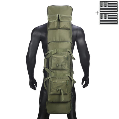 Outdoor hunting long equipment backpack multifunctional storage bag, adjustable shoulder straps, multiple storage pockets