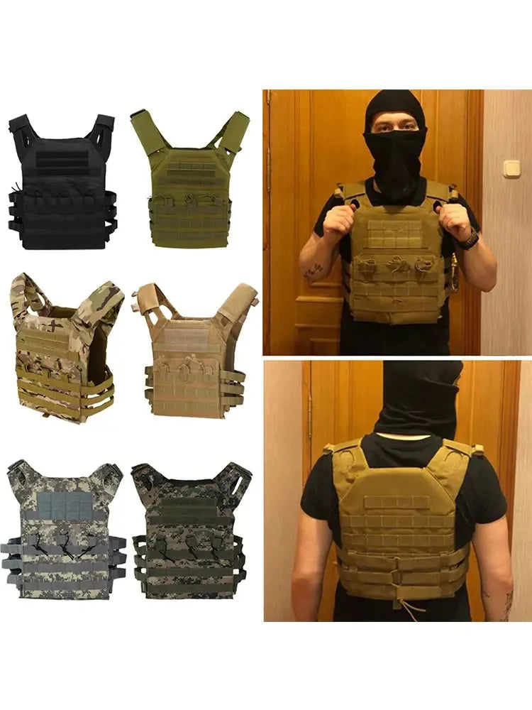 New Quick Release Buckle Tactical Vest JPC Triple Magazine Pouch Hunting Molle Plate Airsoft Accessory Carrier CS Game Vest Gear