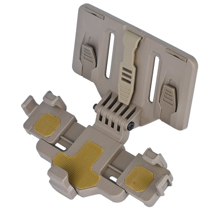 Latest Version Tactical Molle Phone Holder for Vest, Molle Phone Chest Mount Holder for Screen Size 6.0"-6.7&7.7"，Quick Release