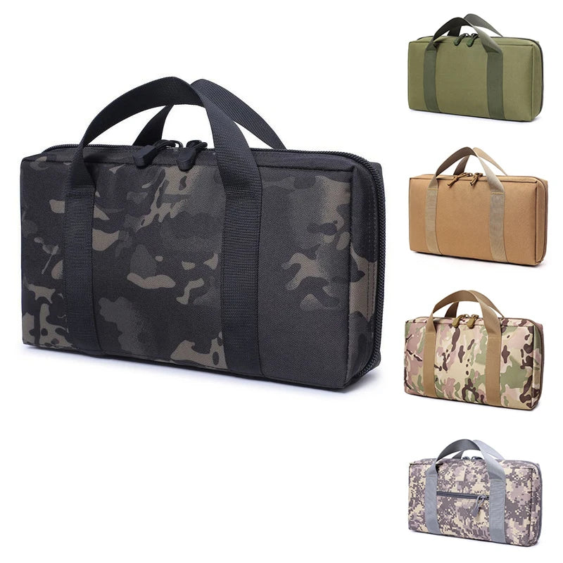 Tactical Pistol Gun Carry Bag Case Universal Handgun Bag Glock 17 1911 Beretta Hunting Molle Storage EDC Portable Bag