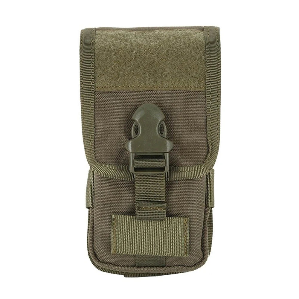 Tactical Double-Layer Phone Pouch Waist Bag EDC Tool Bag Vest Pouch Mobile Phone Bag Waterproof Sport Hunting Belt Travel Tools