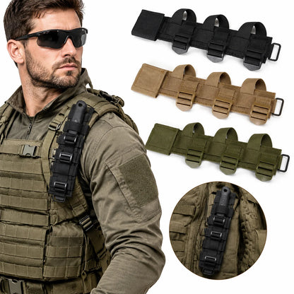 Tactical Molle Knife Pouch EDC Tool Carrier Sheath Holder Knife Shealth Adapter For Hunting Vest Backpack Accessories