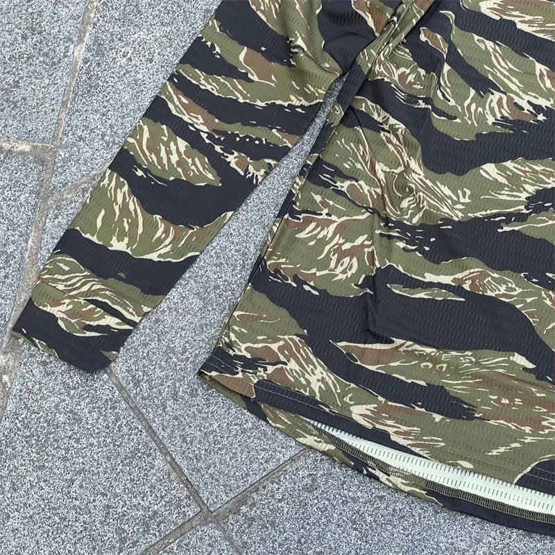 Camo Velocity Style Rugby Shirt Quick Dry Tactical Long Sleeve T-shirt CAG Love