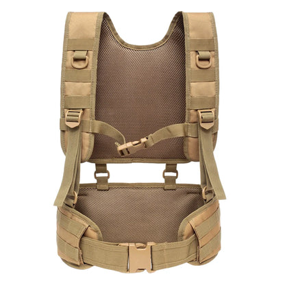 Hunting Vest & Belt Multifunctional Airsoft Paintball Molle Padded Combat Assault Vest Oxford Cloth for Hunting Fishing