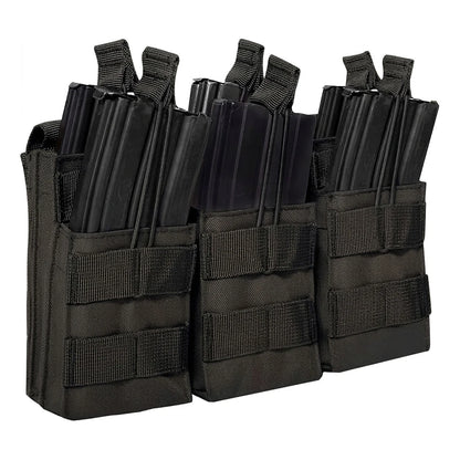 Tactical Single/Dual/Triple/Six Magazine Bag Molle Mag Pouch for Airsoft Ammunition 5.56mm M4 AR15 AK Assault Rifle Hunting