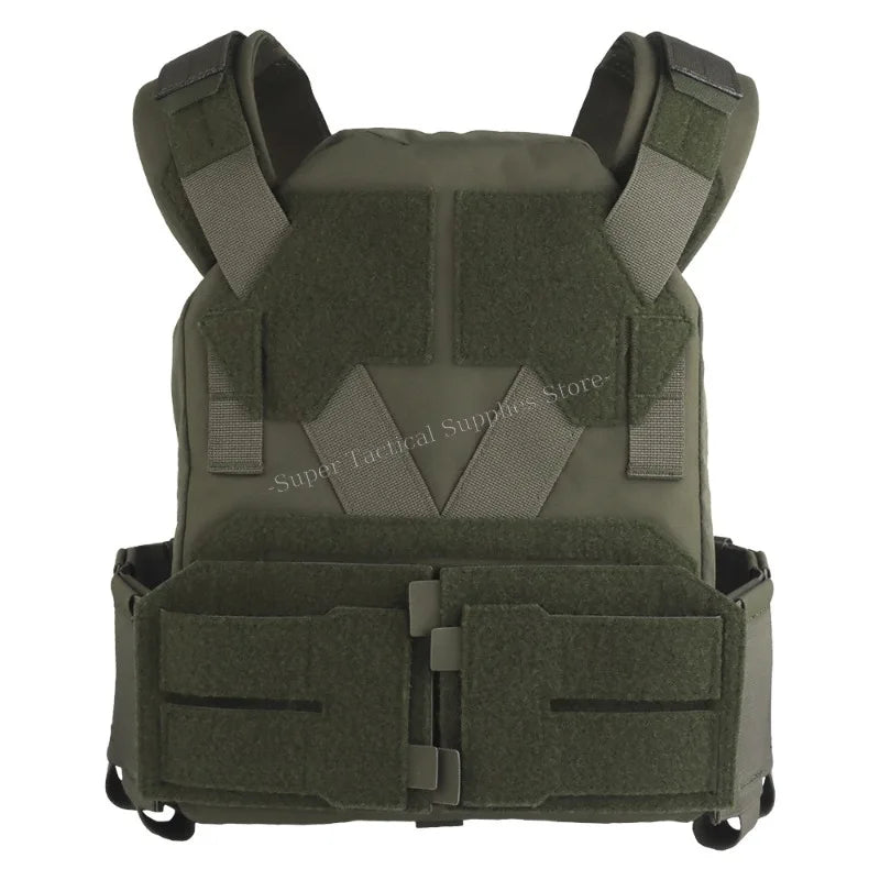 Sub-Zero Plate Carrier Portable Gear Molle Airsoft Quick Release Low-Visibility KZ Tactical Vest with 556 Triple Magazine Pouch