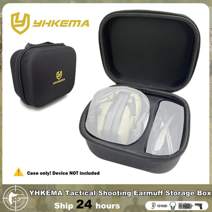 YHKEMA Hard Shell Shockproof Protective Storage Bag Carrying Case for Howard Leight Impact Sport/WK Electronic Shooting Earmuff