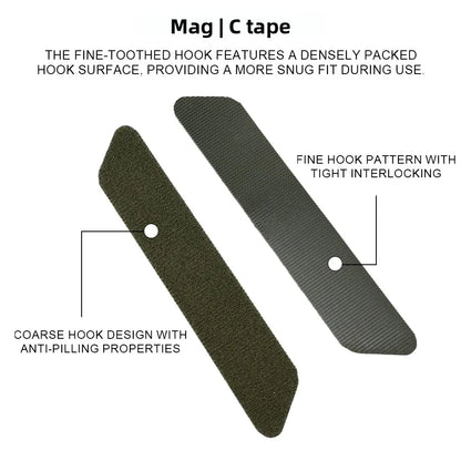 Tactical Hook & Loop Fastener Straps 4-Piece Set Heavy Duty Reusable Straps For Gear Binding Cable Organizing