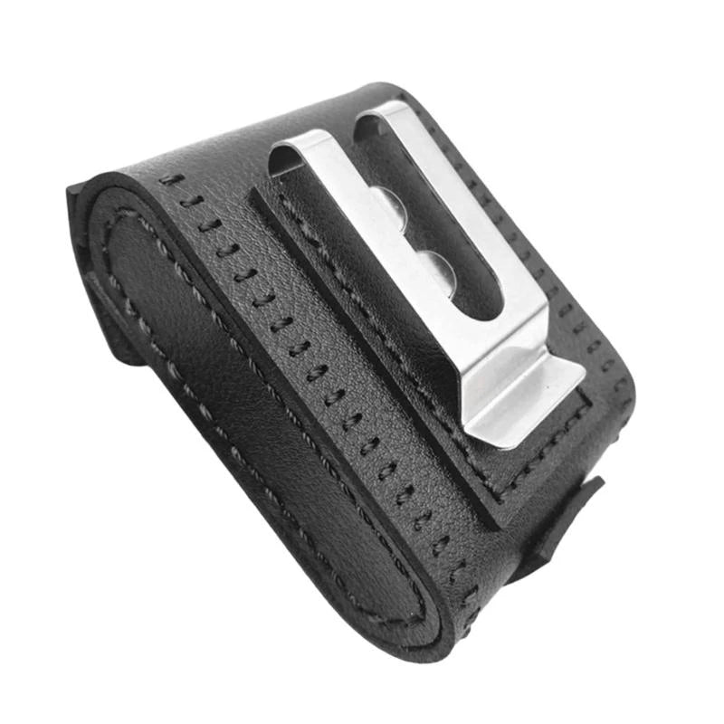 Q39E Steel Balls Bag PU Leather Belt Bag Balls Pouches for Hunting
