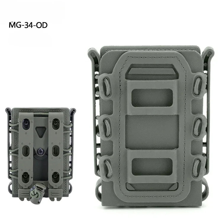 Tactical Magazine Pouch Molle for Ar15 M4 5.56 7.62mm Scorpion Fast Mag Quick Release Mag TPR Holster Adjustable Case Box