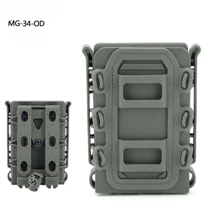 Tactical Magazine Pouch Molle for Ar15 M4 5.56 7.62mm Scorpion Fast Mag Quick Release Mag TPR Holster Adjustable Case Box