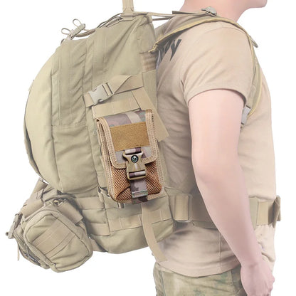Tactical Double-layer Phone Pouch Hunting Camouflage Molle Bags Outdoor Hunting Molle Fanny Bag Waist Bag Outdoor Sport Bag