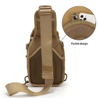 Multi functional chest bag, outdoor sports cycling chest bag, men's single shoulder diagonal cross bag