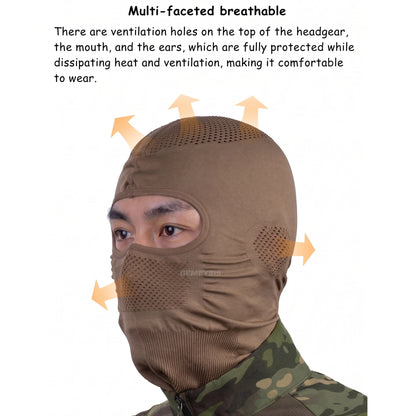 Tactical Mesh Face Mask Balaclava Breathable Full Face Cover for Airsoft Paintball Hunting Shooting Gear Steel Mesh