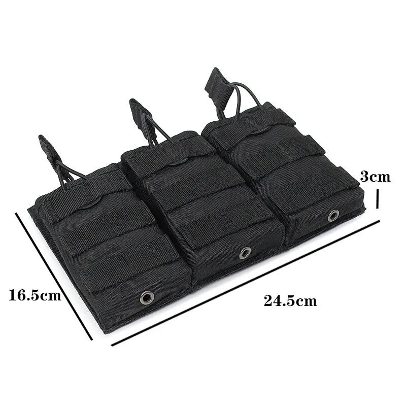 Tactical Molle Single&Double&Triple Magazine Pouches Airsoft AK 7.62 5.56mm M4 Rifle Mag Bag Tactical Gear Hunting Accessories