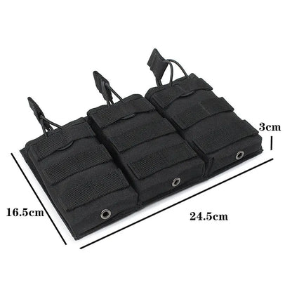Tactical Molle Single&Double&Triple Magazine Pouches Airsoft AK 7.62 5.56mm M4 Rifle Mag Bag Tactical Gear Hunting Accessories