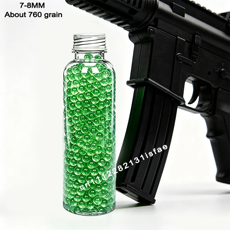S2-Super Tough Squeezeproof Frosted Transparent EVA Pellets Uniform Full 50000Pcs 7-8mm 14+ Adult Wargame Spare Ammo