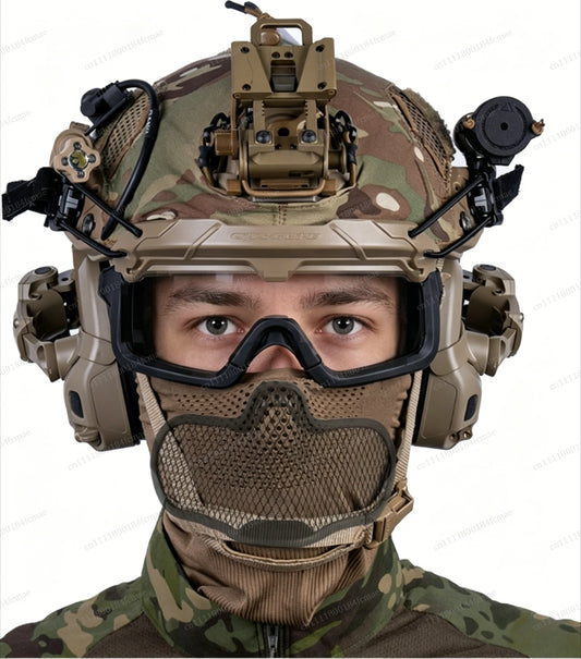 Tactical Venom Balaclava Mask V1 Elastic Breathable With Steel Mesh Full Protective Mask Headgear Hunting Paintball Airsoft Gear